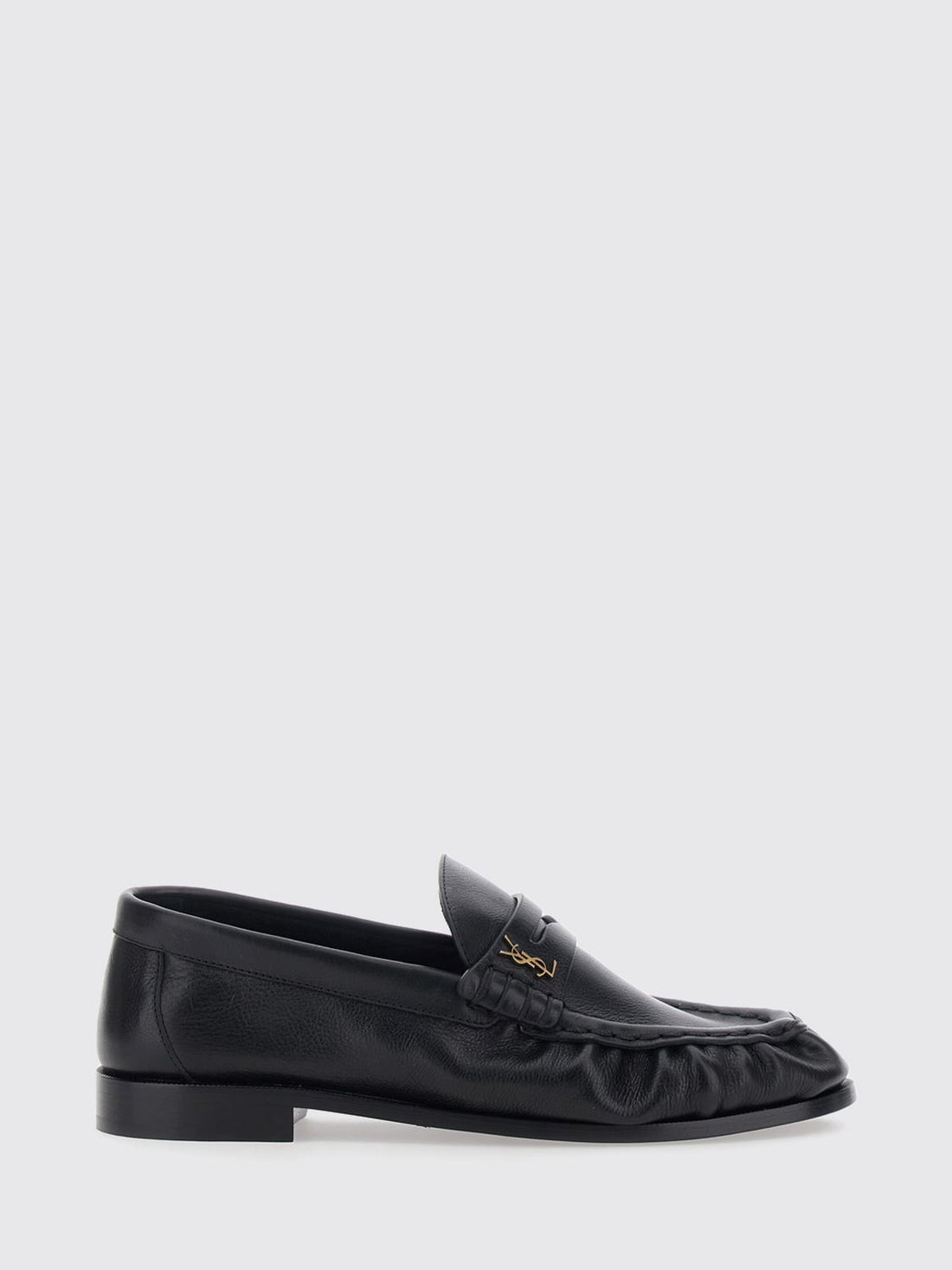 SAINT LAURENT 35 le loafer ysl monogram loafers in smooth calfskin leather
