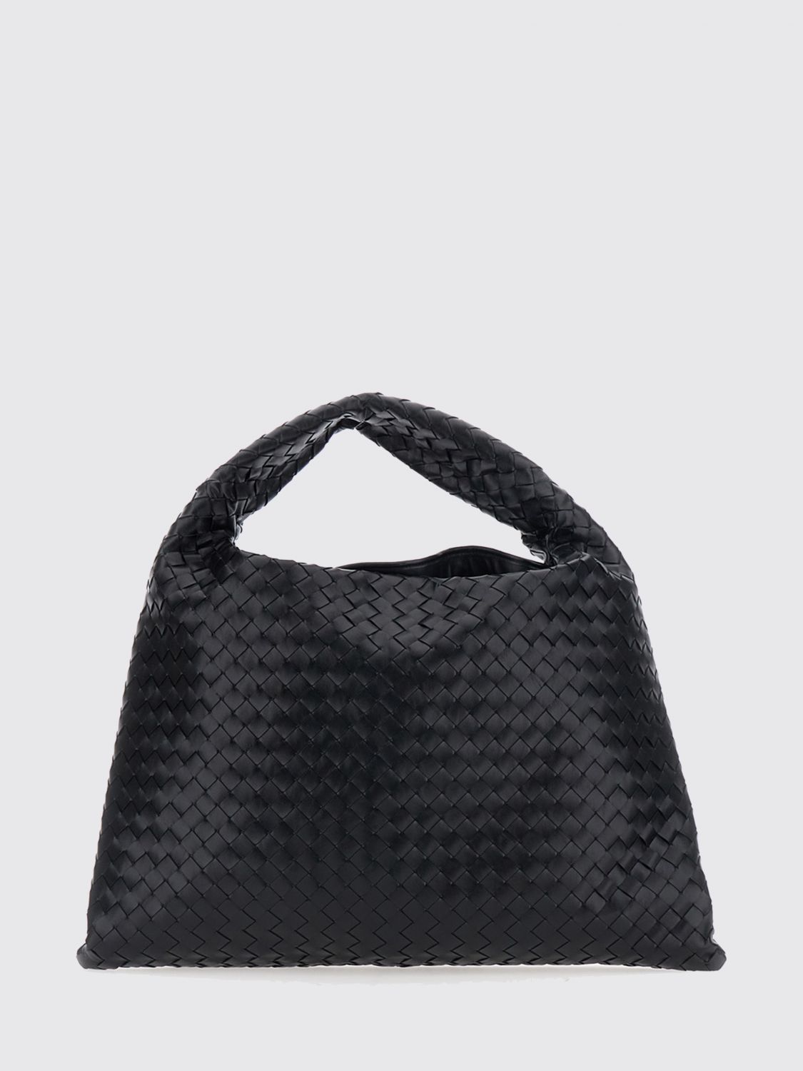 hop large intrecciato leather shoulder bag