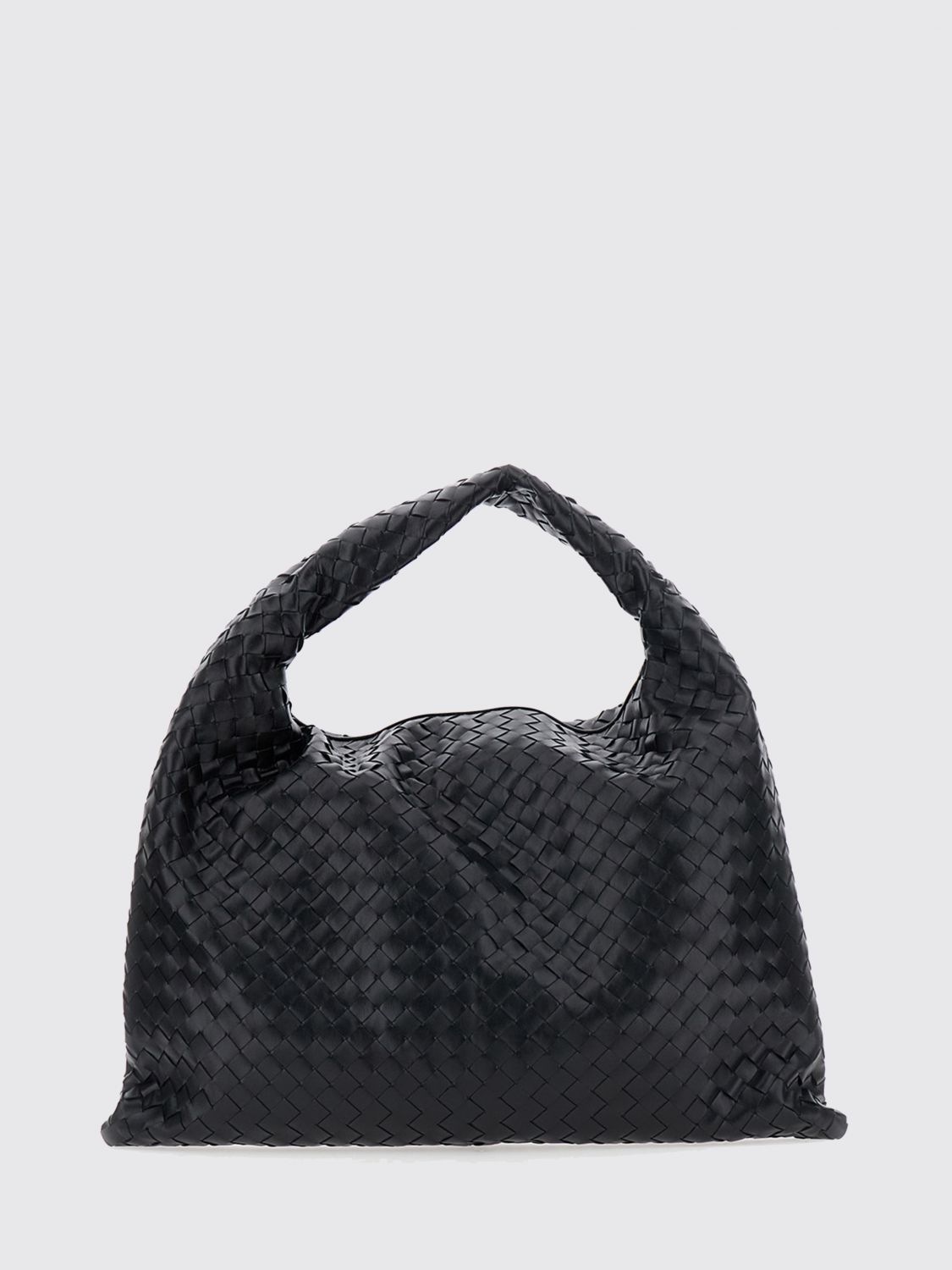 hop large intrecciato leather shoulder bag