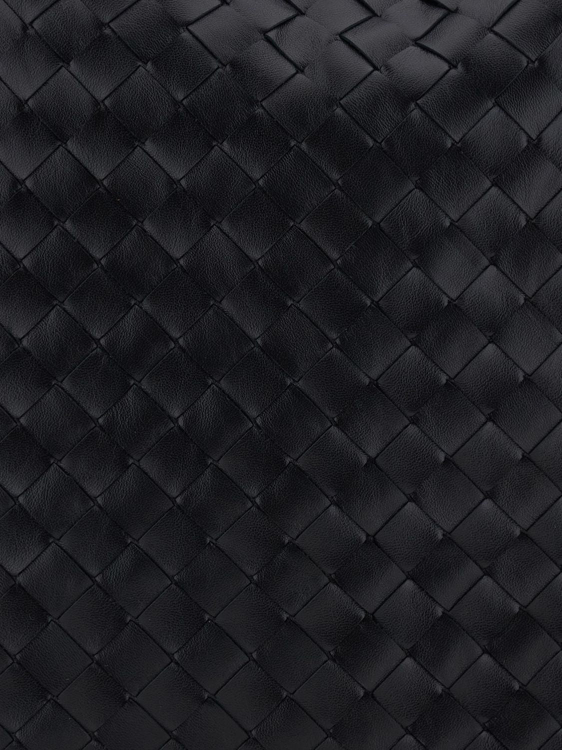 hop large intrecciato leather shoulder bag