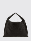 hop large intrecciato leather shoulder bag