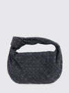 jodie intrecciato suede leather shoulder bag