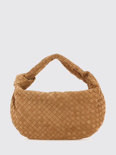 jodie intrecciato calf leather shoulder bag with knot