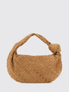 jodie intrecciato calf leather shoulder bag with knot