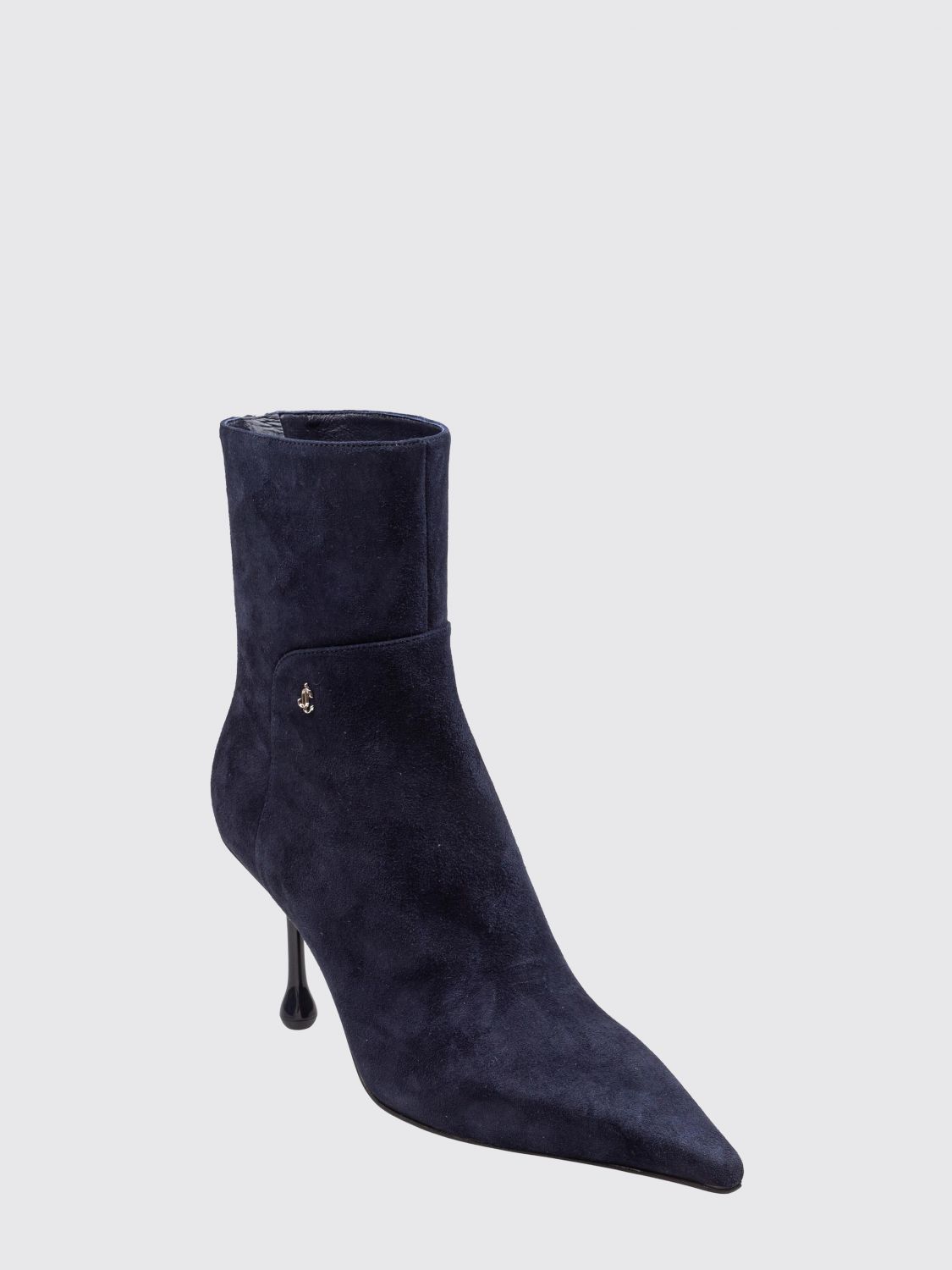 cycas suede leather ankle boots with high heel and almond toe