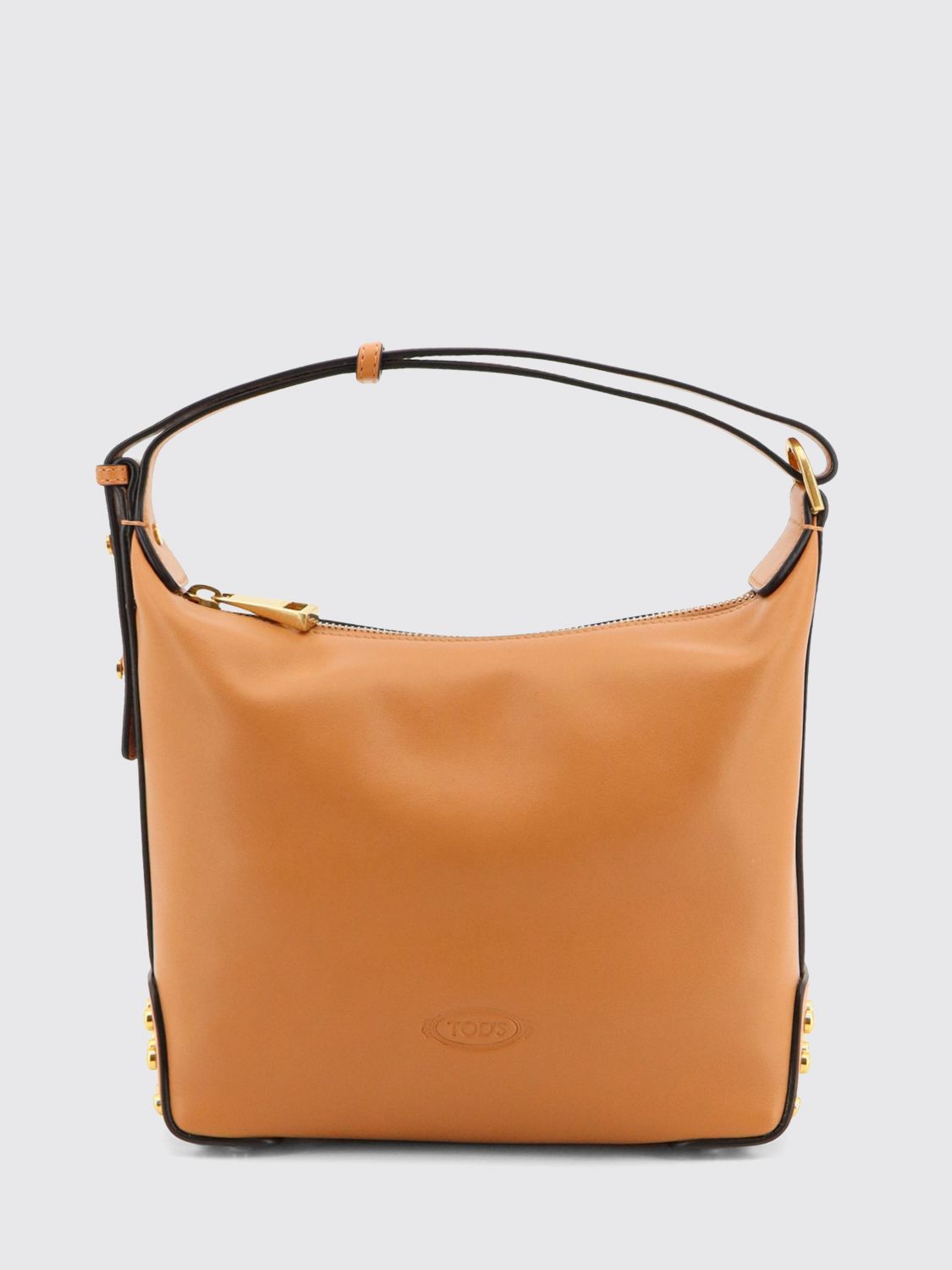 metal dots small shoulder bag in smooth calfskin