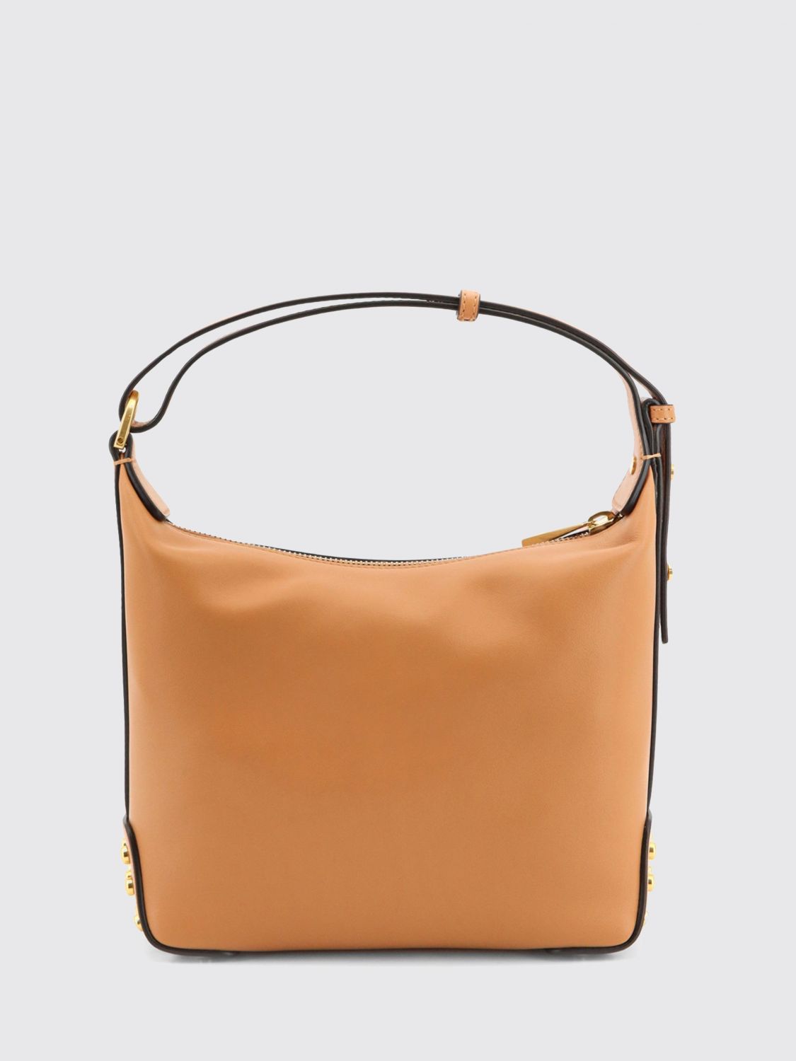 metal dots small shoulder bag in smooth calfskin