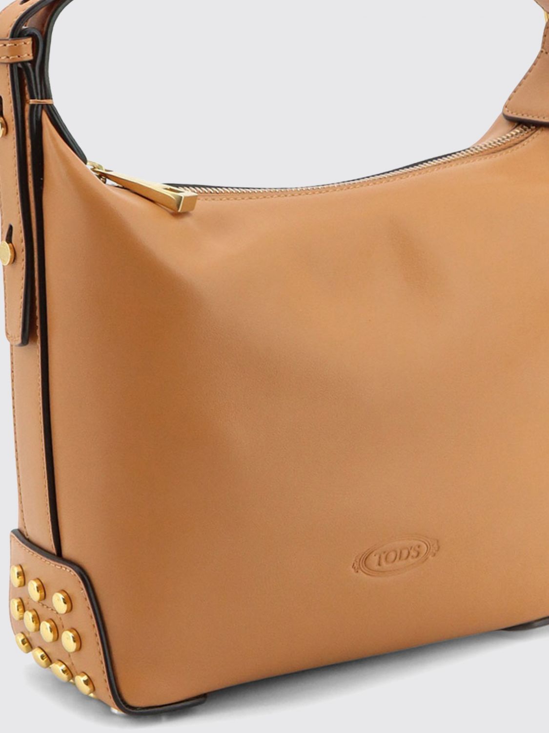 metal dots small shoulder bag in smooth calfskin
