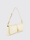 ryder vegan nylon shoulder bag with magnetic flap closure