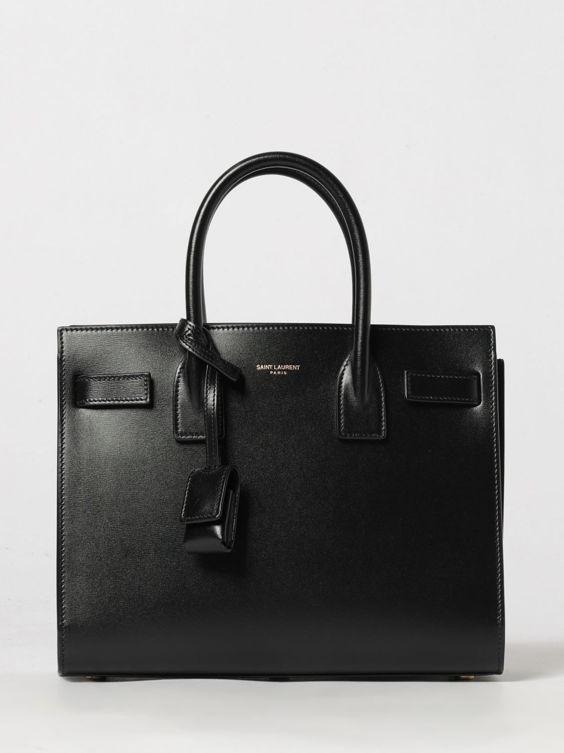 small sac de jour tote bag in smooth calfskin leather