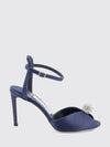 sacora satin sandals with crystals and high stiletto heel