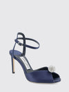 sacora satin sandals with crystals and high stiletto heel