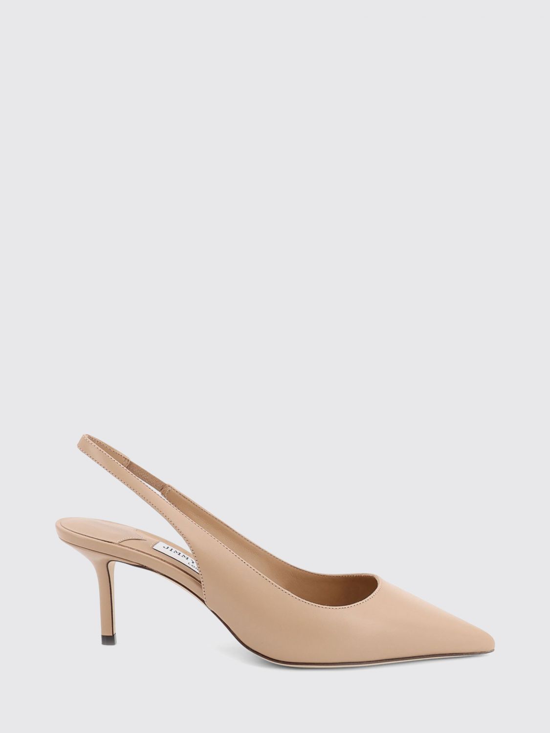 love calfskin leather slingback pumps with mid-stiletto heel