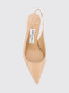 love calfskin leather slingback pumps with mid-stiletto heel