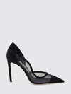 brigitte mesh and suede pumps with high stiletto heel