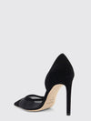 brigitte mesh and suede pumps with high stiletto heel