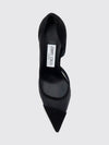 brigitte mesh and suede pumps with high stiletto heel