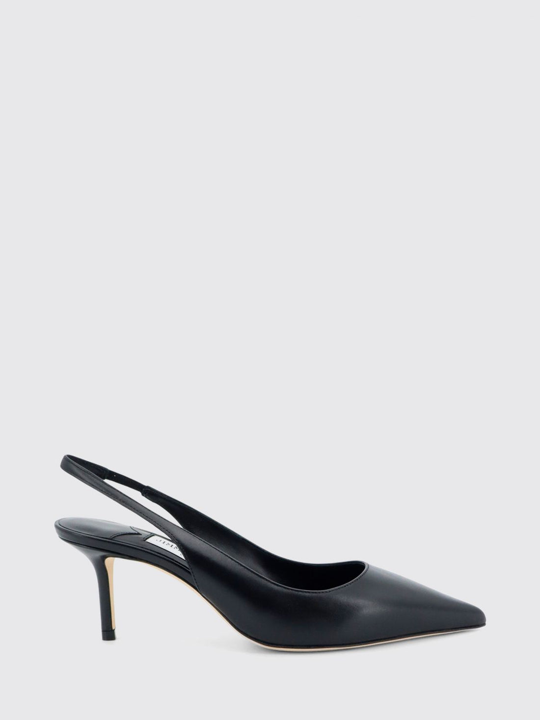 JIMMY CHOO 36 love smooth calfskin slingback pumps with mid-heel