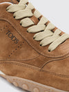 suede low-top sneakers with gommini and embossed logo