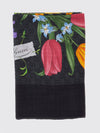square wool and silk blend foulard with gg jacquard and floral print
