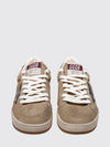 ball star sneakers in leather and suede with distressed effect