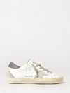 super-star trainers in cowhide leather with a distressed effect