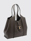t timeless grained calfskin leather shoulder bag with removable pouch