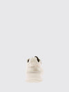 flow low-top leather and fabric sneakers with jacquard ff monogram