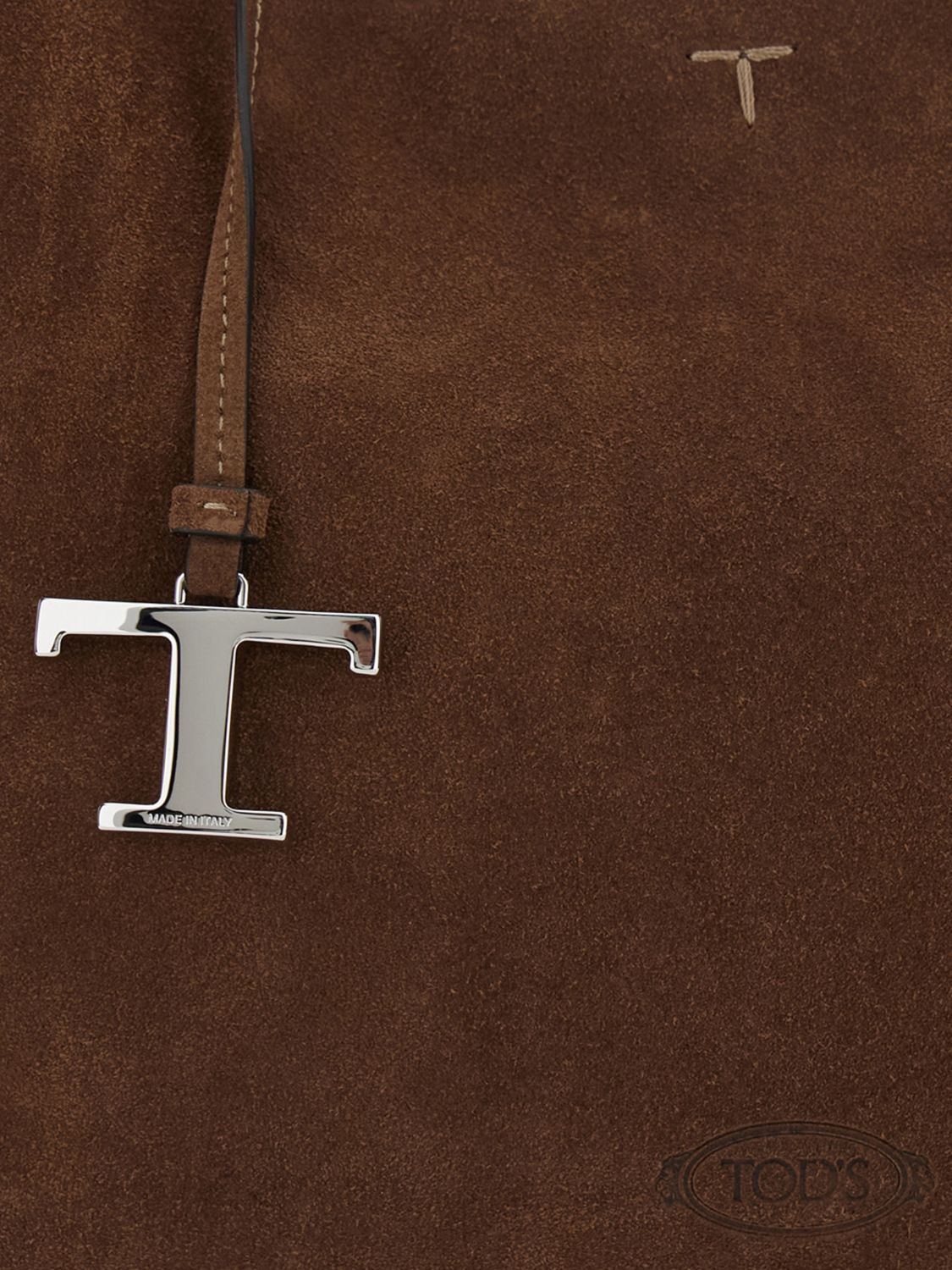 suede shoulder bag with hook closure