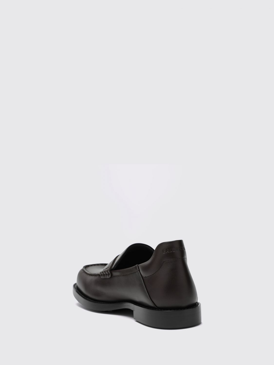 comfy penny loafers in smooth leather with bb metal logo