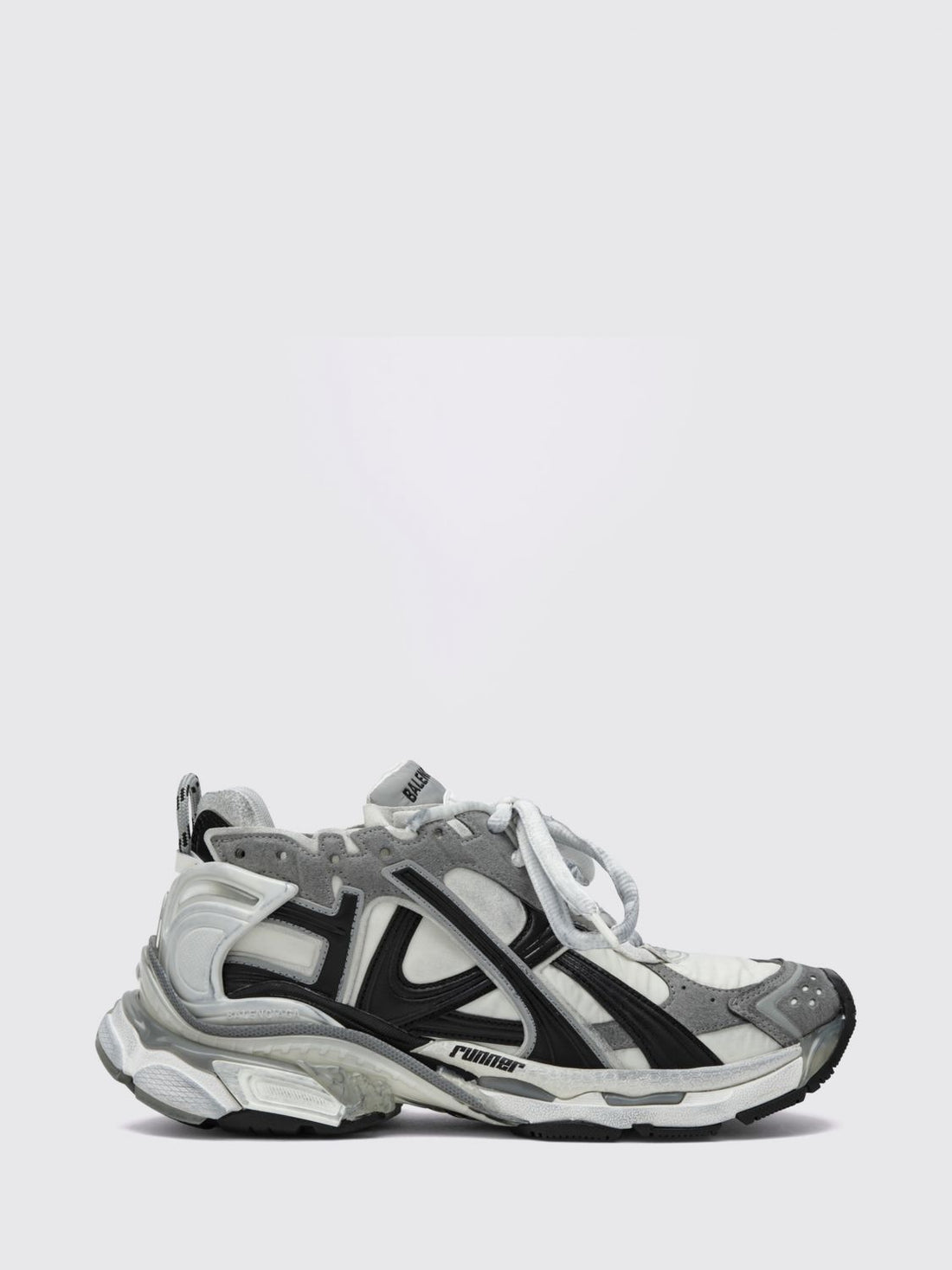BALENCIAGA 36 runner low-top sneakers in mesh with a worn-out effect