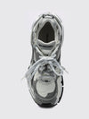 runner low-top sneakers in mesh with a worn-out effect