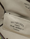 tote select large coated cotton tote bag with graphic print