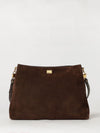 vittoria suede calfskin shoulder bag