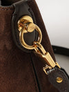 vittoria suede calfskin shoulder bag