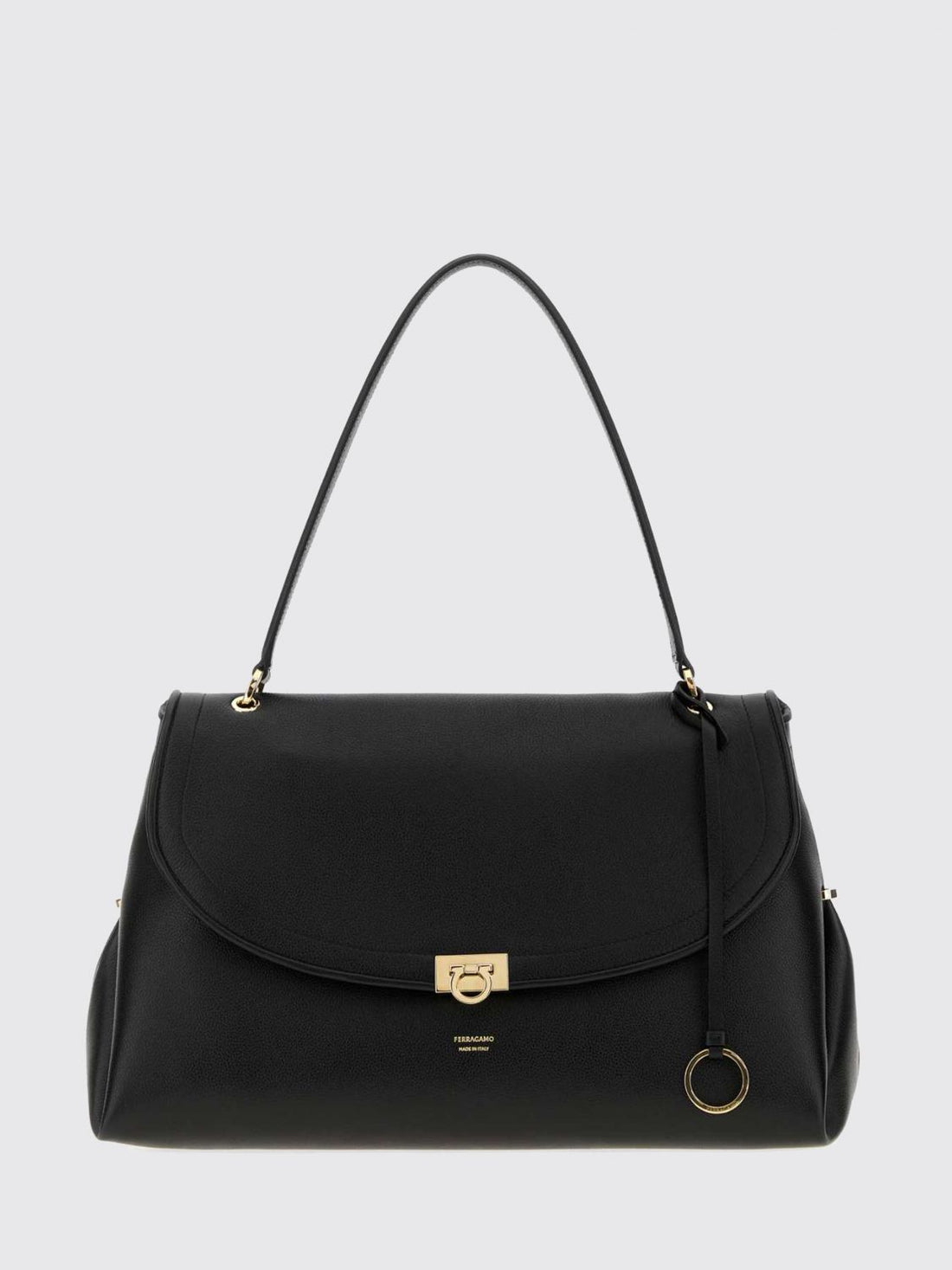 FERRAGAMO OS large sofia 2026 shoulder bag in calfskin leather with flat handle