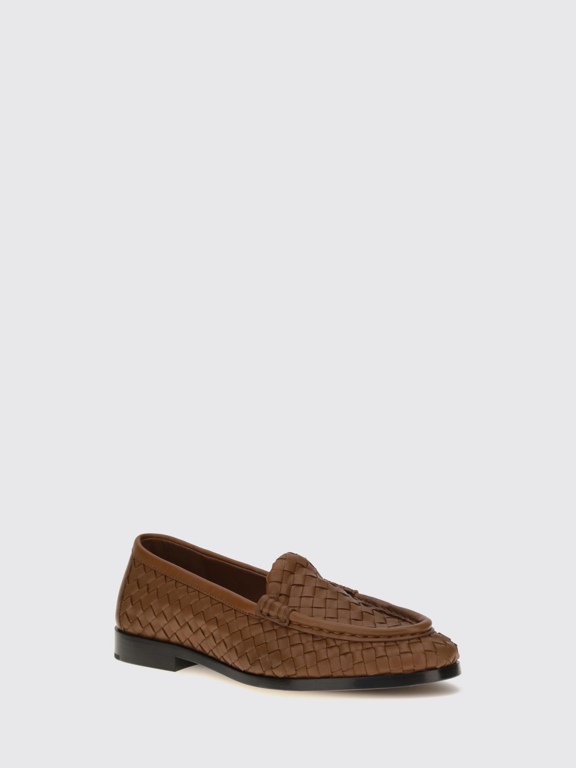 silenzio intrecciato lambskin loafers