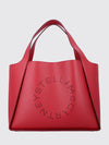 perforated logo handbag in faux leather with pouch