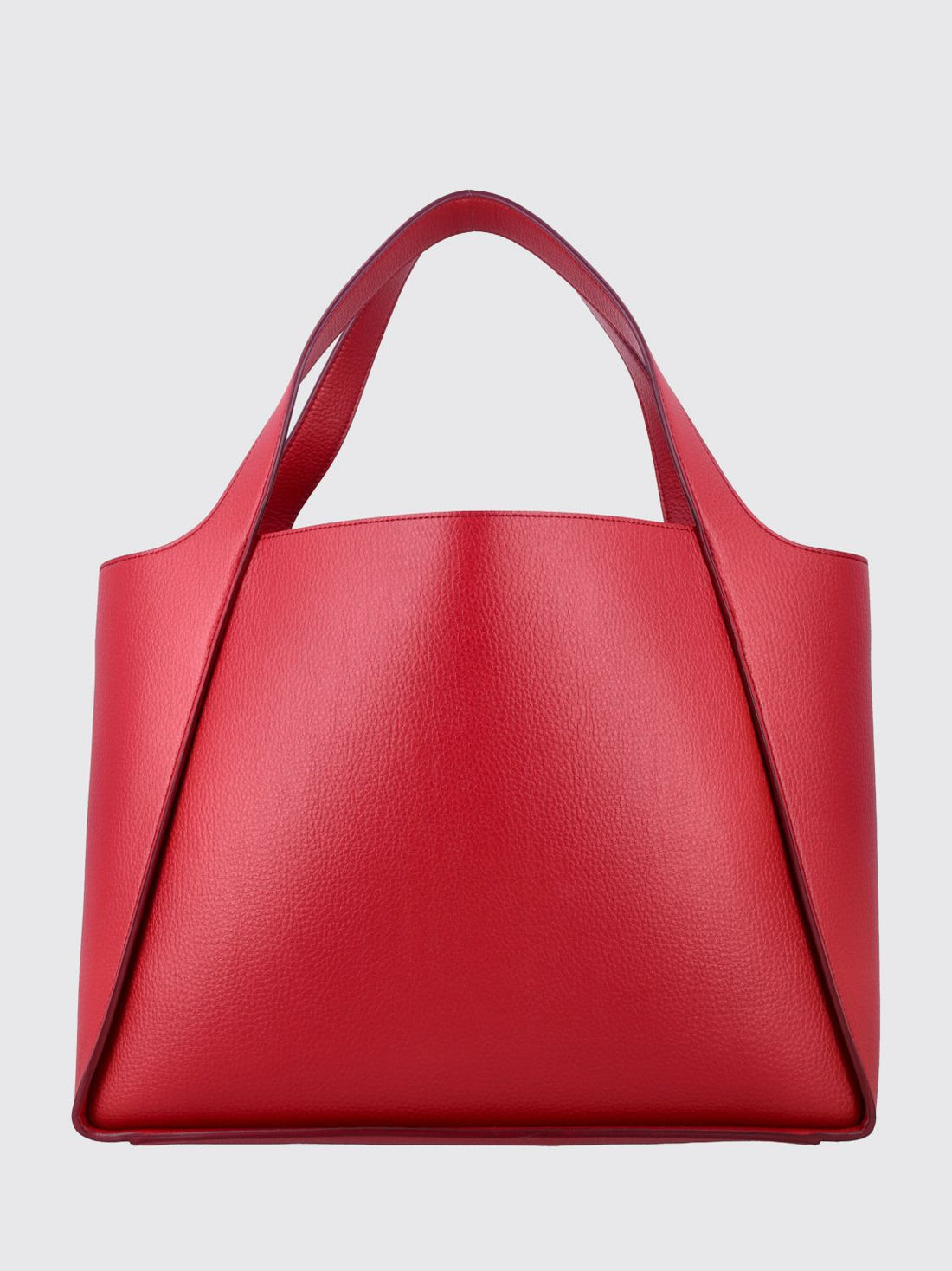 STELLA MCCARTNEY OS perforated logo handbag in faux leather with pouch