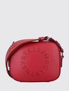 mini faux leather camera bag with perforated logo