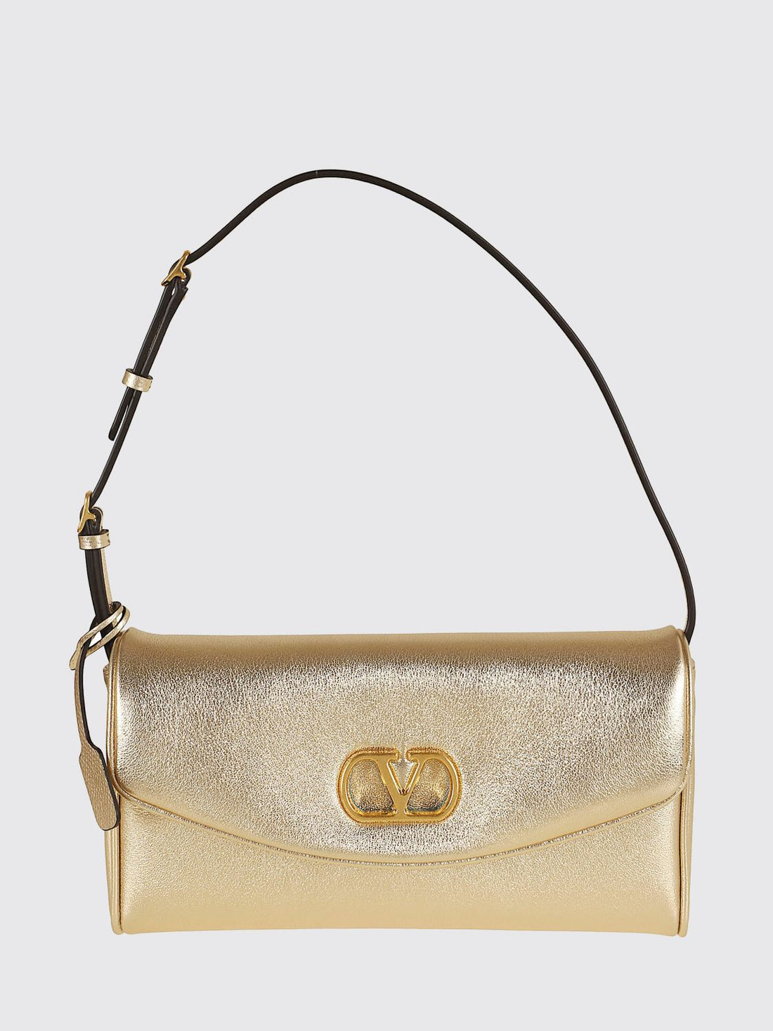 VALENTINO GARAVANI OS devain laminated nappa shoulder bag with vlogo signature