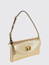devain laminated nappa shoulder bag with vlogo signature