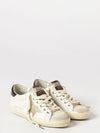 super-star leather and suede sneakers with rhinestone logo