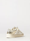 stardan bicolour leather low-top sneakers with distressed finish