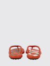 leather thong sandals with metal logo and iconic gommini
