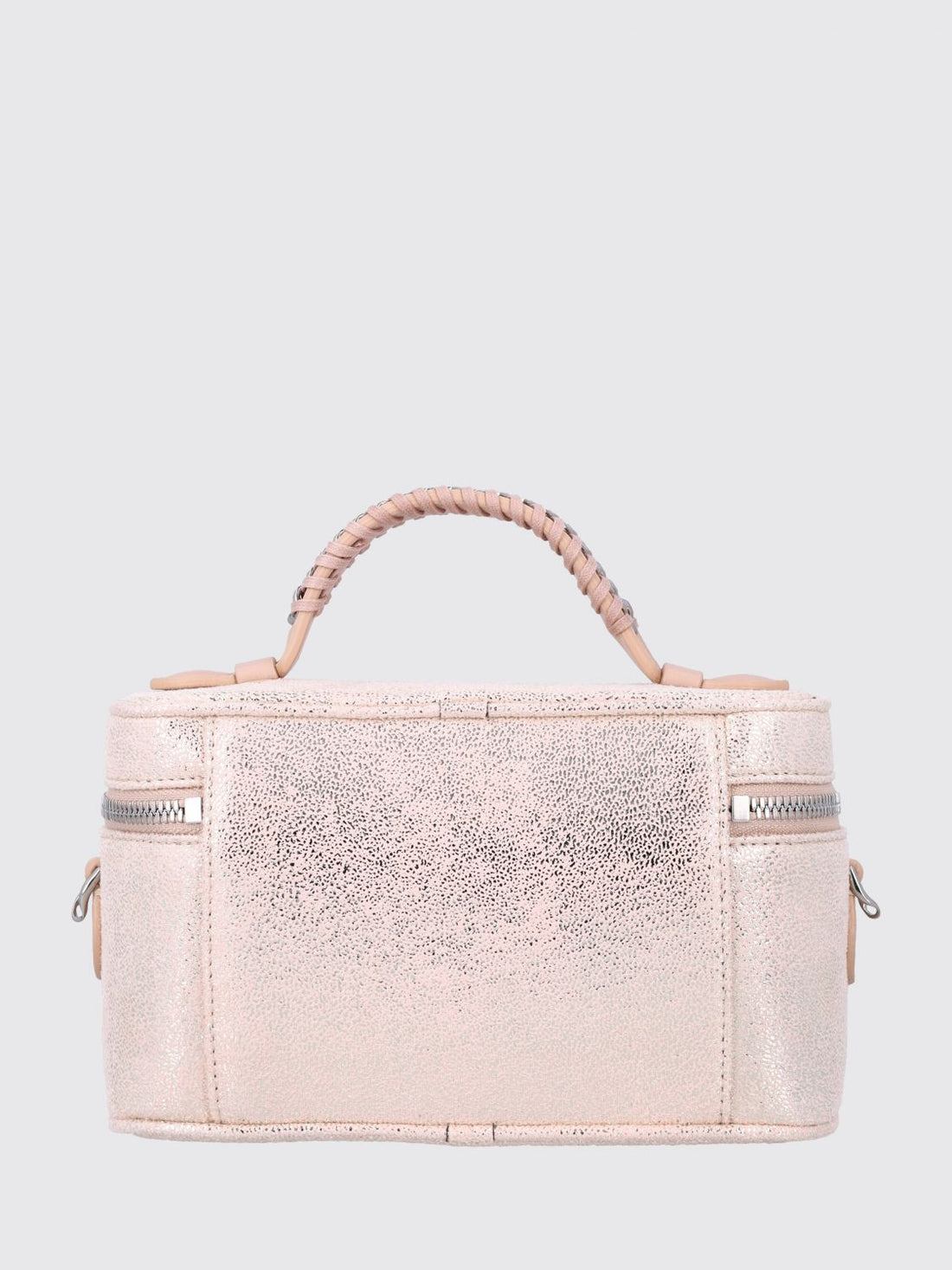 STELLA MCCARTNEY OS mini falabella vanity bag in eco alter mat with woven handle