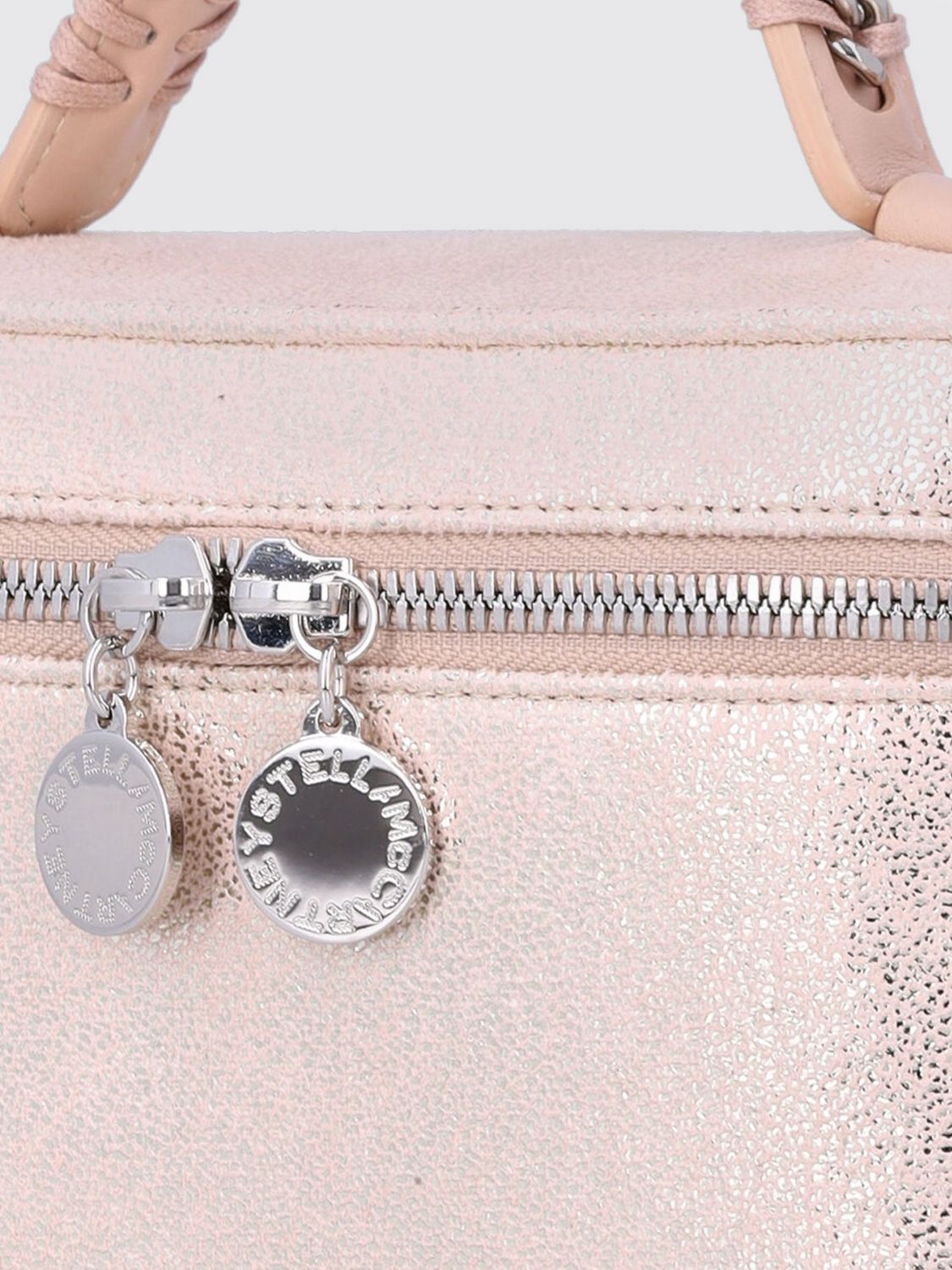 mini falabella vanity bag in eco alter mat with woven handle