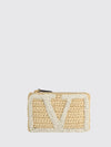 viva superstar mini bag in crochet viscose with vlogo
