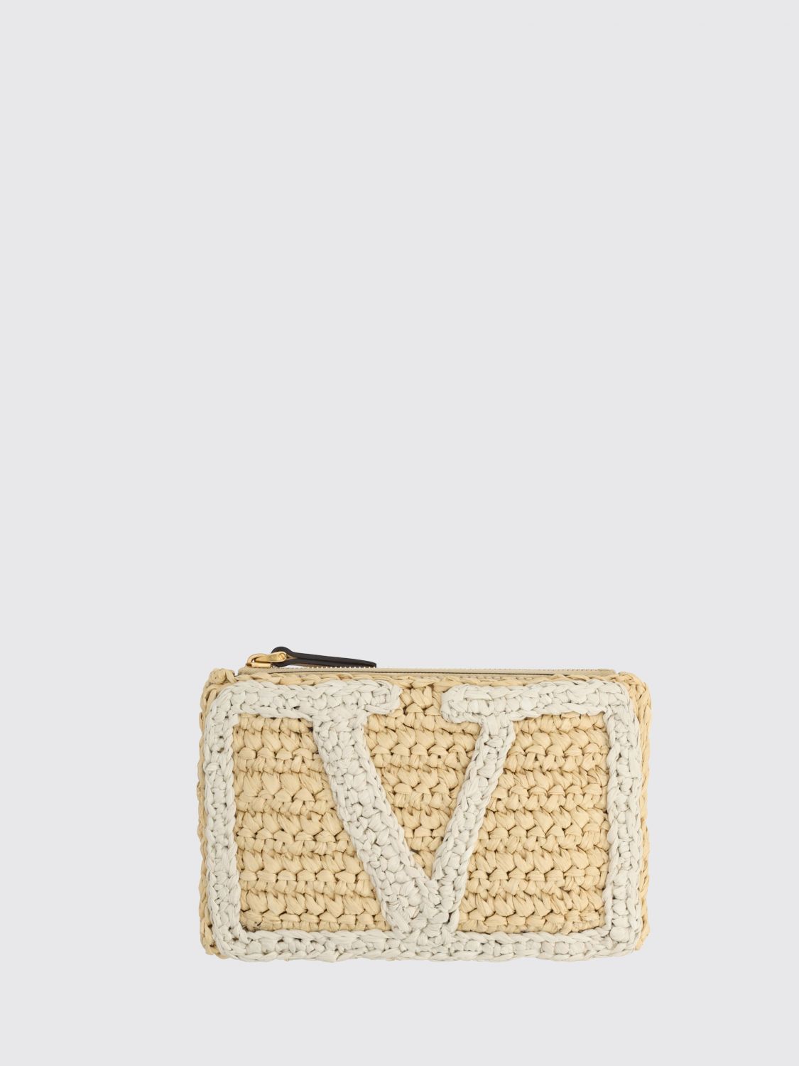 viva superstar mini bag in crochet viscose with vlogo
