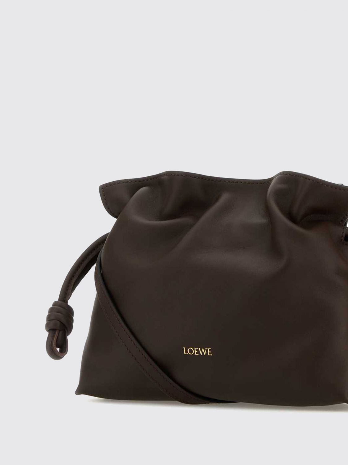 flamenco calfskin mini bucket bag with drawstring